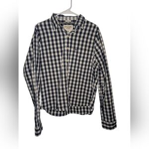 Abercrombie & Fitch Black and White Checkered Shirt